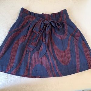 High Waisted whimsical skirt with front tie